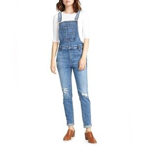 Silver Jeans Co. Denim Overalls Size 28 Distressed
